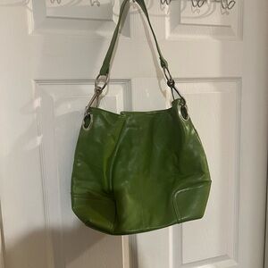 Bueno green shoulder purse